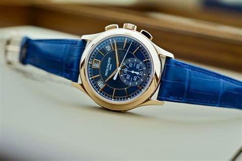 patek philippe 750 blue|Patek Philippe round watch.